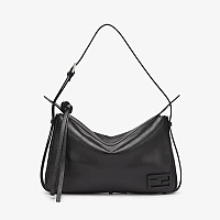 FENDI-펜디 브라운 FF 자카드 심플리 미니 숄더백 22cm - 8BS097AFPMF1GL7