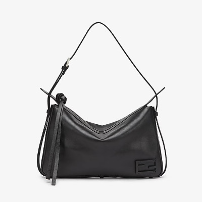 FENDI-펜디 브라운 FF 자카드 심플리 미디엄 숄더백 34.5cm - 8BR829AFPMF1GL7