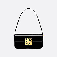 DIOR-디올 페일 블루 퀼트 Miss Dior 플랩백 22cm - M2610UBOS_M23B