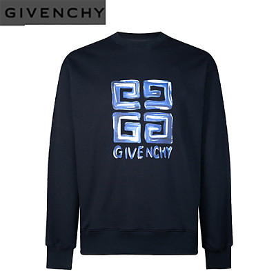 GIVENCHY-08267 지방시 블랙/레드 4G 로고 프린트 장식 스웨트셔츠 남여공용