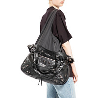 BALENCIAGA-발렌시아가 화이트 네오 카골 XL 플러스 유즈드 이펙트 토트백 46.5cm - 7916012AA9N9191