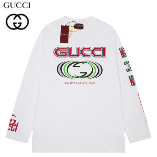 GUCCI-09027 구찌 화이트 프린트 장식 티셔츠 남여공용