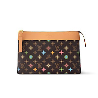 LOUIS VUITTON-M11545 루이비통 카키 그린 모노그램 그라디언트 포쉐트 보야주 수플 파우치 30cm