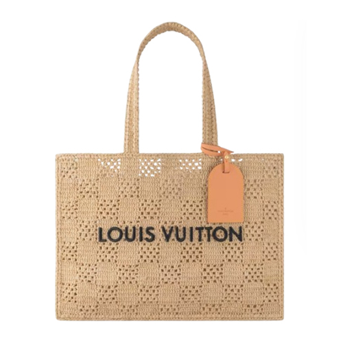 LOUIS VUITTON-M25008 루이비통 다미에 라피아 썸머 쇼퍼 토트 MM