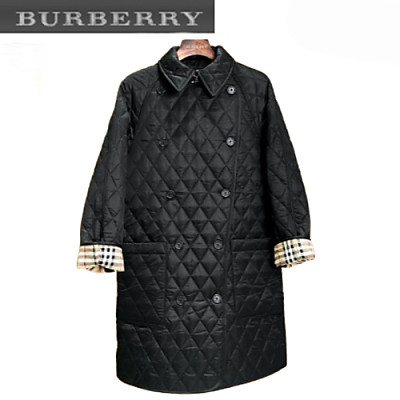 BURBERRY-11115 버버리 베이지 나일론 퀄팅 코트 여성용