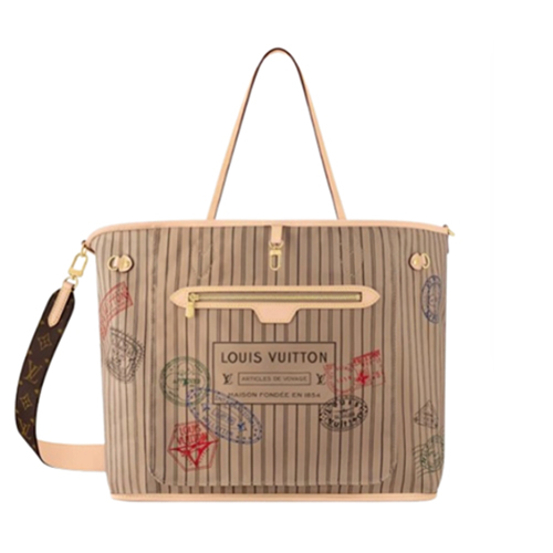 LOUIS VUITTON-M11948 루이비통 베이지 네버풀 반둘리에 인사이드 아웃 GM