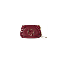 GUCCI-815711 6705 구찌 라이트 핑크 가죽 구찌 블론디 미니 숄더백