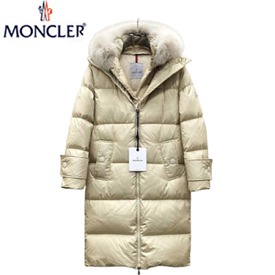 MONCLER-11208 몽클레어 아이보리 나일론 롱 패딩 여성용