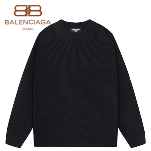 BALENCIAGA-120415 발렌시아가 블랙 니트 코튼 스웨터 남여공용