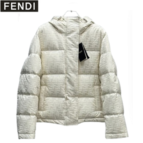 FENDI-12054 펜디 화이트 FF 나일론 패딩 여성용