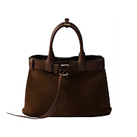PRADA-1BA434 프라다 화이트 버클 미디엄 가죽 핸드백