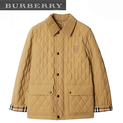 BURBERRY-80969171 버버리 블랙 퀼팅 나일론 재킷 여성용