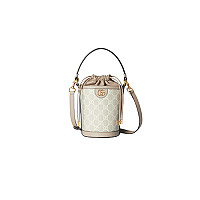 GUCCI-‎760199 구찌 베이지/에보니 GG 오피디아 미니 버킷백 11.5cm