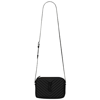 SAINT LAURENT-761554 생 로랑 블랙 퀼트 가죽 LOU 카메라백