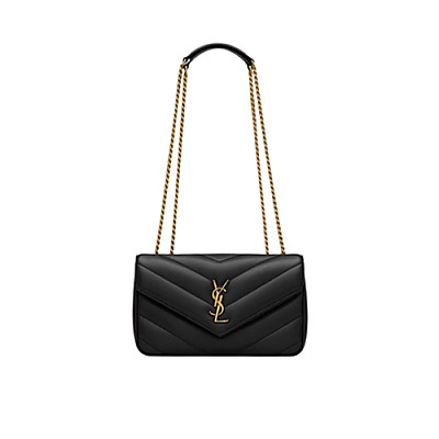 SAINT LAURENT-801437 생 로랑 내추럴 마틀라세 램스킨 loulou 스몰백