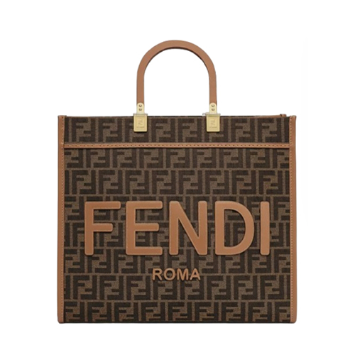 FENDI-8BH386 펜디 브라운 선샤인 미디엄 쇼퍼 백