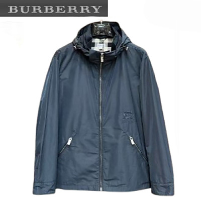 BURBERRY-02094 버버리 블랙 나일론 바람막이 후드 재킷 남성용