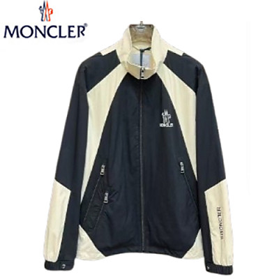 MONCLER-02098 몽클레어 화이트/그레이 나일론 바람막이 재킷 남성용