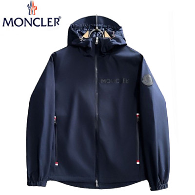 MONCLER-02191 몽클레어 블랙 나일론 바람막이 후드 재킷 남성용