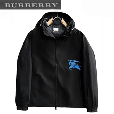 BURBERRY-02192 버버리 베이지 아플리케 장식 바람막이 후드 재킷 남성용