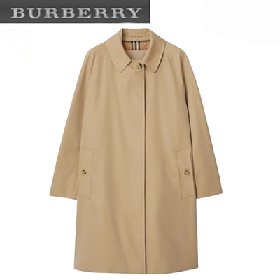 BURBERRY-80793981 버버리 블랙 미드 렝스 캠던 헤리티지 카 코트 여성용