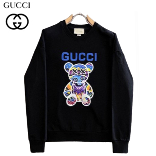 GUCCI-02225 구찌 블랙 프린트 장식 스웨트셔츠 남성용