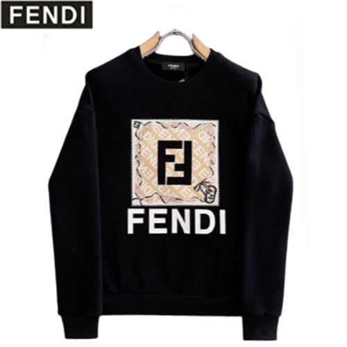 FENDI-02226 펜디 블랙 프린트 장식 스웨트셔츠 남성용