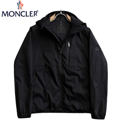 MONCLER-03038 몽클레어 화이트 나일론 바람막이 후드 재킷 남성용