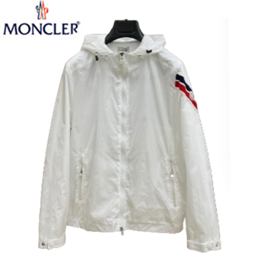 MONCLER-030912 몽클레어 화이트 스트라이프 장식 바람막이 후드 재킷 남성용