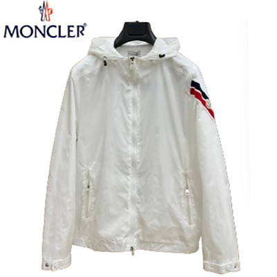 MONCLER-030913 몽클레어 블랙 스트라이프 장식 바람막이 후드 재킷 남성용