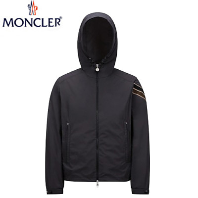 MONCLER-030912 몽클레어 화이트 스트라이프 장식 바람막이 후드 재킷 남성용