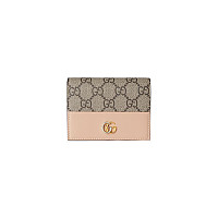 GUCCI-790055 5701 구찌 라이트 베이지 GG 마몽 카드 케이스 지갑