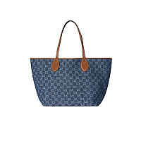 GUCCI-820481 8441 구찌 다크 블루 데님 구찌 토티시마 미디엄 리버서블 토트백