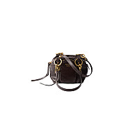 PRADA-1BB137 프라다 블랙 댕글 가죽 탑 핸들 미니백