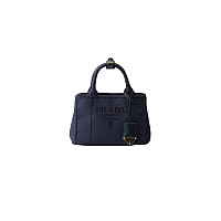 PRADA-1BA038 프라다 블랙 코튼 캔버스 미니 핸드백