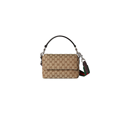 GUCCI-821617 9794 구찌 베이지 웹 디테일 스몰 GG 크로스백