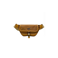 PRADA-2VH176 프라다 밀리터리/캐러멜 리나일론 벨트백 18cm