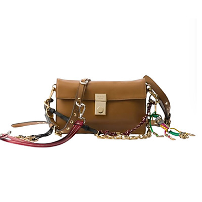 PRADA-1BD379 프라다 화이트 스몰 소프트 사운드 가죽 숄더백