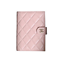 CHANEL-042411 샤넬 핑크 캐비어 가죽 여권 지갑