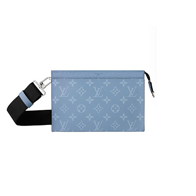 LOUIS VUITTON-M14114 루이비통 스카이 블루 모노그램 가스통 웨어러블 월릿