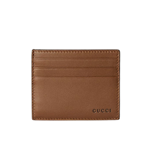 GUCCI-818952 1000 구찌 브라운 GG 엠블럼 엠보스 카드 케이스