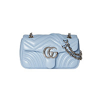 GUCCI-837280 6823 구찌 핑크 가죽 GG 마몽 스몰 숄더백