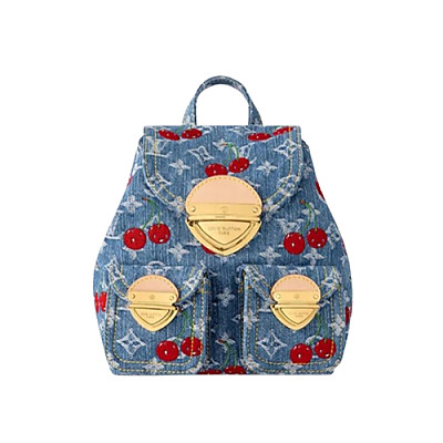 LOUIS VUITTON-M83043 루이비통 블루 모노그램 체리 데님 LV x TM 베니스 NM