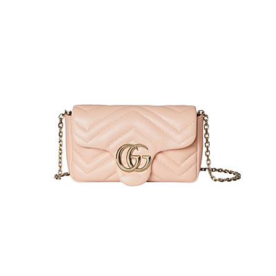 GUCCI-841290 6207 구찌 레드 가죽 GG 마몽 미니 숄더백