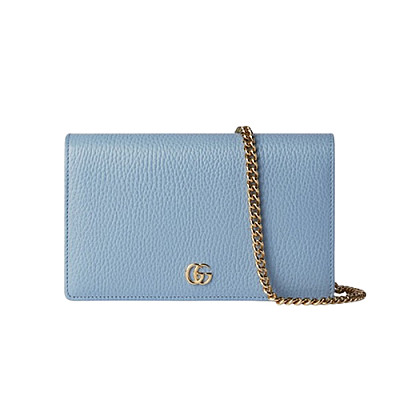 GUCCI-497985 6258 구찌 레드 GG 마몽 체인 바이컬러 지갑