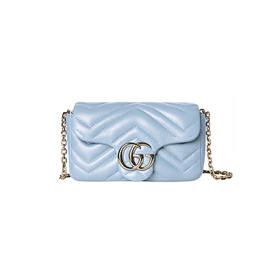 GUCCI-841290 6207 구찌 레드 가죽 GG 마몽 미니 숄더백