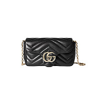 GUCCI-841290 6207 구찌 레드 가죽 GG 마몽 미니 숄더백