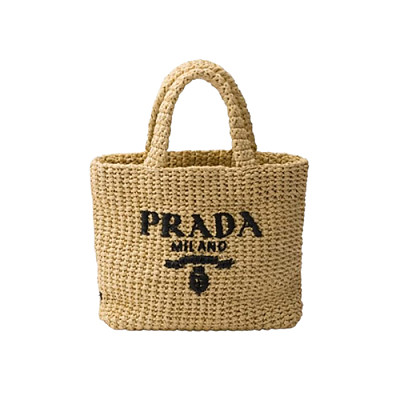 PRADA-1BG422 프라다 내추럴 스몰 크로셰 토트백