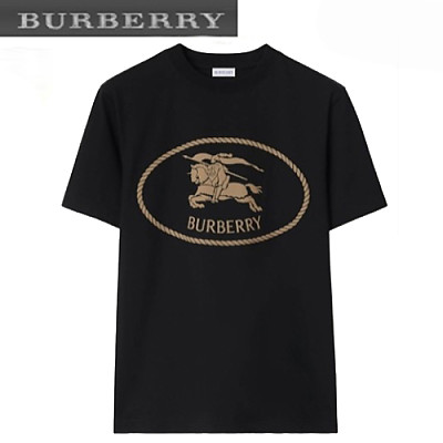 BURBERRY-81101121 버버리 아이보리 나이트 스탬프 코튼 티셔츠 남여공용