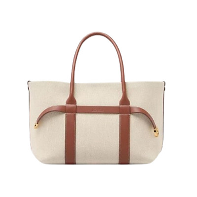 Loro Piana-FAO7477 로로피아나 내추럴 캔버스 기에라 스몰 쇼퍼백